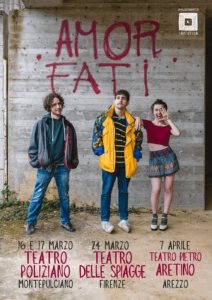 Foto del manifesto Amor Fati, della Compagnia Teatrale Impluvium