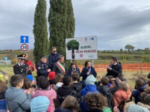 premiazioni per alberi non parole, all'esterno in un campo